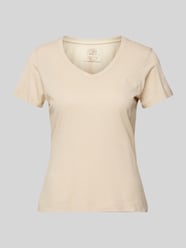 T-Shirt mit Label-Stitching von Guess Beige - 47