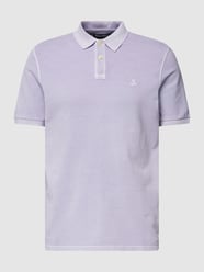 Poloshirt met labelstitching van Marc O'Polo Paars - 43