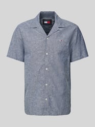Regular Fit Freizeithemd mit Label-Stitching von Tommy Jeans Blau - 47