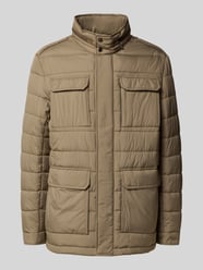 Gewatteerd jack met opstaande kraag en klepzakken van bugatti Beige - 37