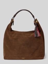 Shopper z prawdziwej skóry cielęcej nappa model 'STATEMENT LEATHER HOBO' od Tommy Hilfiger - 13