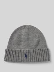 Beanie van wol met labelstitching van Polo Ralph Lauren - 39