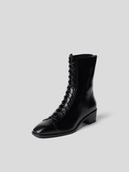 Schnürboots mit Blockabsatz von Aeyde Grau / Schwarz - 42