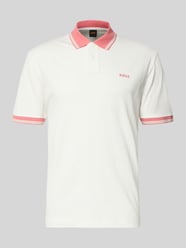 koszulka polo o kroju regular fit z czystej bawełny model 'BLOCKS' od BOSS Orange - 14