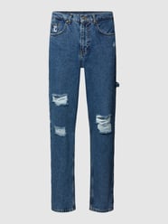 Jeans aus Baumwolle im Destroyed-Look Modell 'Retro' von KARL KANI Blau - 43