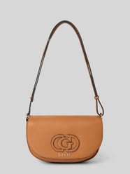Shoulder Bag in Leder-Optik mit Logo-Stitching Modell 'Calebra' von Guess - 33