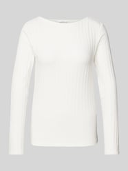 Longsleeve mit U-Boot-Ausschnitt Modell 'Sovke' von OPUS Beige - 32