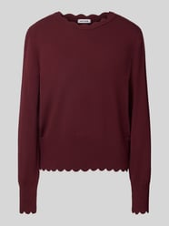 Sweter z dzianiny o kroju relaxed fit z mieszanka wiskozy model 'OKTOBER' od MORE & MORE - 20