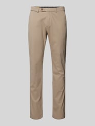 Slim Fit Stoffhose mit Gesäßtaschen von bugatti Beige - 41