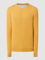 Regular fit pullover van katoen van HECHTER PARIS Geel - 31