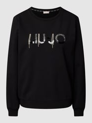 Sweatshirt mit Label-Print von LIU JO SPORT Schwarz - 14