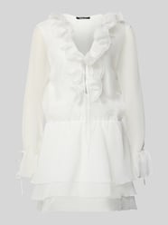 Minikleid mit Rüschen und Schnürung von Gina Tricot - 13