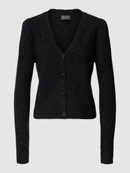 Cropped Strickjacke in schimmerndem Design von Scotch & Soda Schwarz - 10