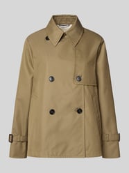 Trencz o krótkim kroju z mieszanki bawełny od Weekend Max Mara - 10