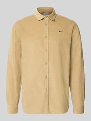 Regular Fit Cordhemd aus reiner Baumwolle von Lacoste Beige - 8