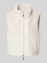 Gilet met opstaande kraag van monari Beige - 15