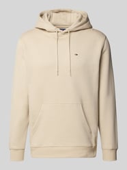 Regular fit hoodie van katoenmix van Tommy Jeans Beige - 6
