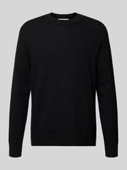 Regular fit gebreide pullover van zuivere merinowol, model 'TRAY' van SELECTED HOMME - 34