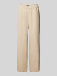 Leinenhose in unifarbenem Design von B.Young Beige - 8