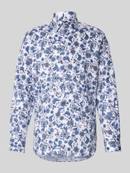 Modern fit zakelijk overhemd met knoopsluiting van ETERNA - 16