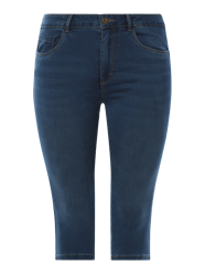 PLUS SIZE skinny fit capri-jeans met stretch, model 'Augusta' van ONLY CARMAKOMA Blauw - 6