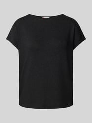 T-Shirt mit Rundhalsausschnitt von Street One Schwarz - 32