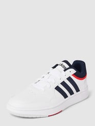 Sneaker mit Kontrastbesatz Modell 'HOOPS 3.0.' von ADIDAS SPORTSWEAR Weiß - 32