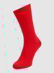 Socken aus Merinowollmischung von Von Jungfeld Rot - 46
