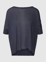 Bluza z czystej wiskozy z efektem drobnego prążkowania od comma Szary - 47