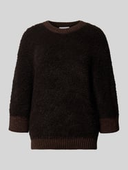 Sweter z dzianiny z prążkowanymi wykończeniami od Rich & Royal - 43