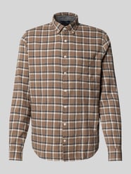 Vrijetijdsoverhemd met knoopsluiting van MAERZ Muenchen Beige - 27