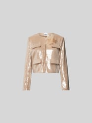 Cropped Jacke mit Pattentaschen von Self-Portrait Beige - 47