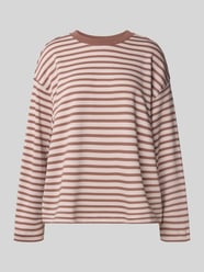 Oversized sweatshirt van puur katoen, model 'FRANKAA MAARLEN STRIPE' van Armedangels Fuchsia - 48
