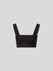 Bandeau-Top mit Square-Neck-Ausschnitt von Victoria Beckham Grau / Schwarz - 14
