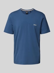 T-Shirt mit Logo-Detail Modell 'MIX&MATCH' von BOSS Blau - 29