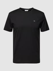 T-Shirt mit Label-Detail von CK Calvin Klein Schwarz - 22