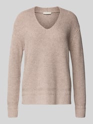 Regular Fit Strickpullover aus Baumwoll-Mix von Tom Tailor Beige - 18