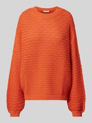 Strickpullover mit gerippten Abschlüssen von Christian Berg Woman Orange - 2