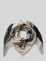 Sjaal met labelopschrift, model 'Foulard Mix' van Liu Jo White - 24