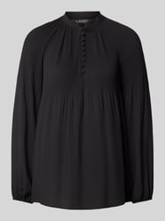 Bluse mit Plisseefalten Modell 'VERSILLA' von Lauren Ralph Lauren Schwarz - 34