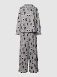 Pyjama mit Allover-Muster Modell 'Iconic Bear' von Polo Ralph Lauren Grau - 19