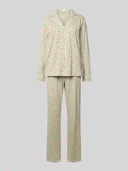 Pyjama met reverskraag, model 'X-MAS' van LASCANA - 28