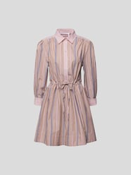 Knielanges Kleid mit Streifenmuster von See by Chloé Weiß - 25