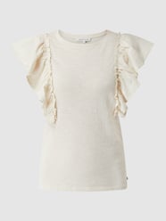 Top mit Volants  von Tom Tailor Denim Beige - 24