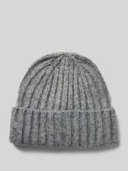 Beanie mit breitem Umschlag von Pieces Grau - 30