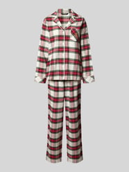 Pyjama-Set mit Logo-Stitching im 2-teiligen Set von Lauren Ralph Lauren - 25