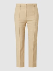Korte stoffen broek met persplooien van Gerry Weber Wit - 36