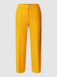 Stoffen broek met structuurmotief van Marc Cain Oranje - 47