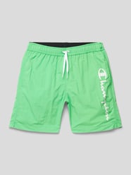Badehose mit Label-Print von CHAMPION Grün - 24