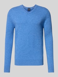 Gebreide pullover van een mix van wol en kasjmier met V-hals van Christian Berg Men - 32